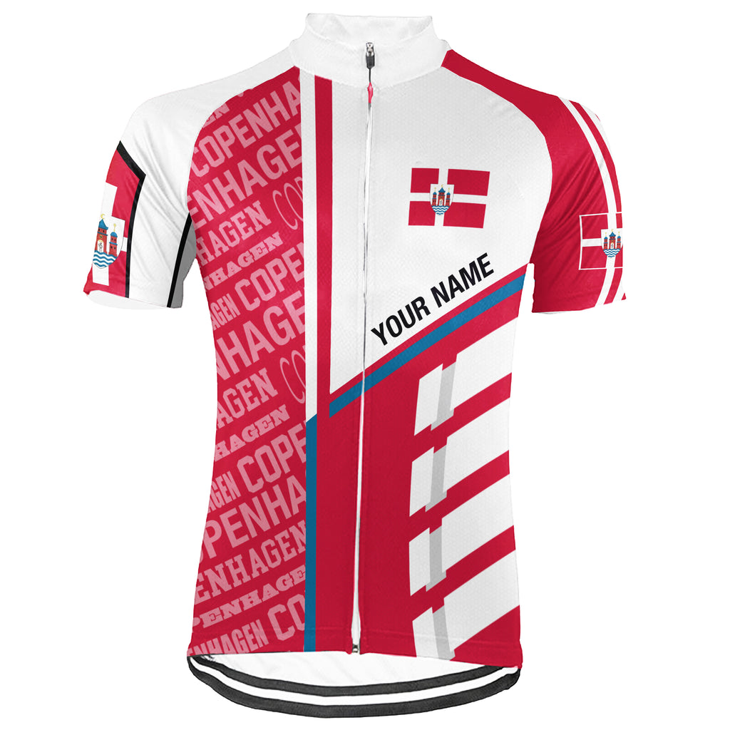 Customized Copenhagen Short Sleeve Cycling Jersey for Men