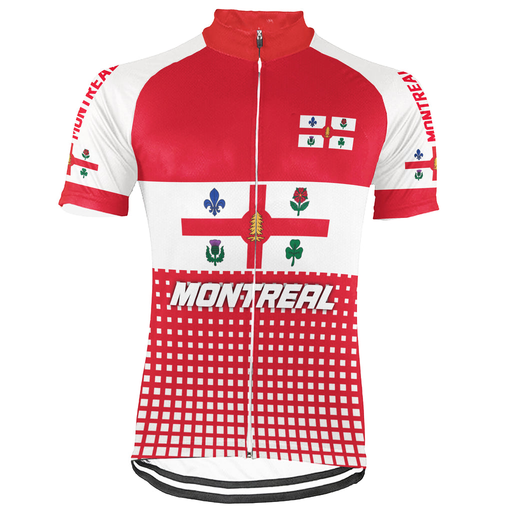 Customized Montreal Short Sleeve Cycling Jersey for Men