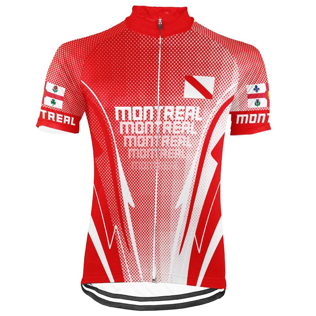 Customized Montreal Short Sleeve Cycling Jersey for Men