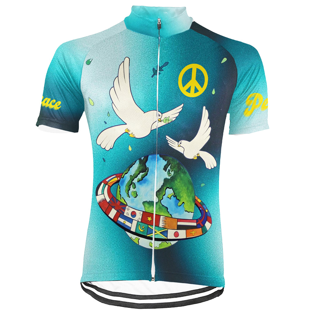 Customized PEACE Short Sleeve Cycling Jersey For Men and Women