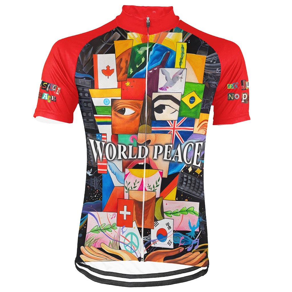 Customized PEACE Short Sleeve Cycling Jersey For Men and Women