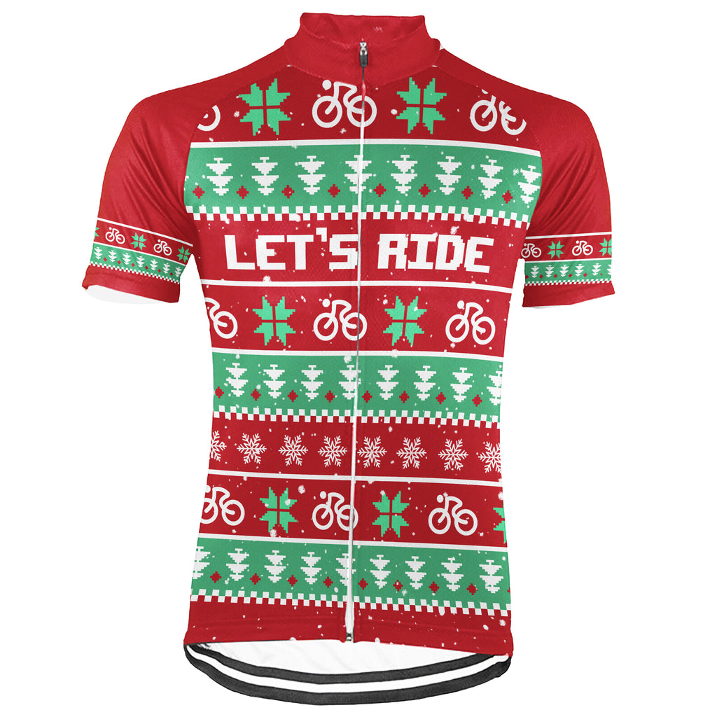 Customized Christmas Collection 3 Short Sleeve Cycling Jersey For Men And Women