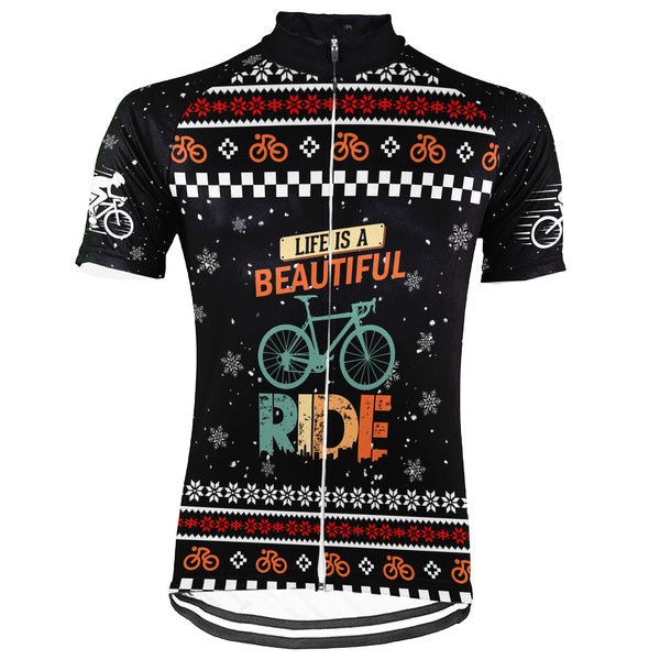 Customized Christmas Collection 3 Short Sleeve Cycling Jersey For Men And Women