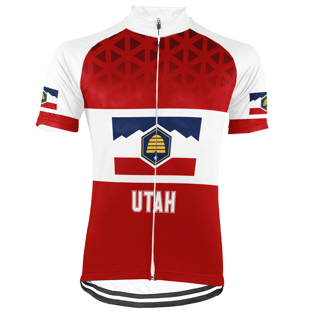 Customized Utah Short Sleeve Cycling Jersey for Men