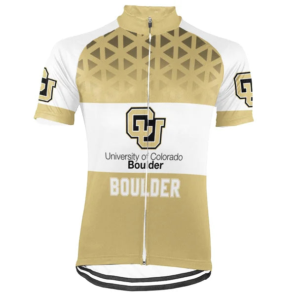 Customized University of Colorado Boulder (CU Boulder) Short Sleeve Cycling Jersey For Men And Women