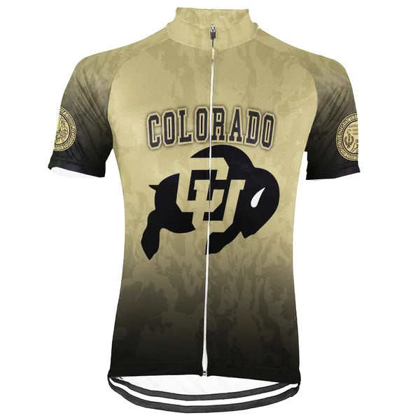 Customized University of Colorado Boulder (CU Boulder) Short Sleeve Cycling Jersey For Men And Women