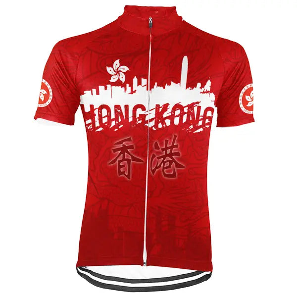 Customized HongKong Short Sleeve Cycling Jersey for Men