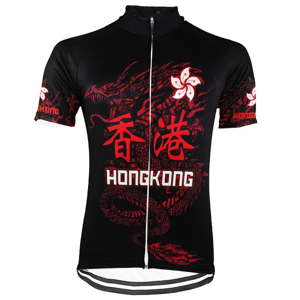 Customized HongKong Short Sleeve Cycling Jersey for Men