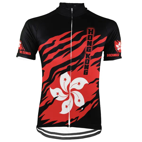 Customized HongKong Short Sleeve Cycling Jersey for Men