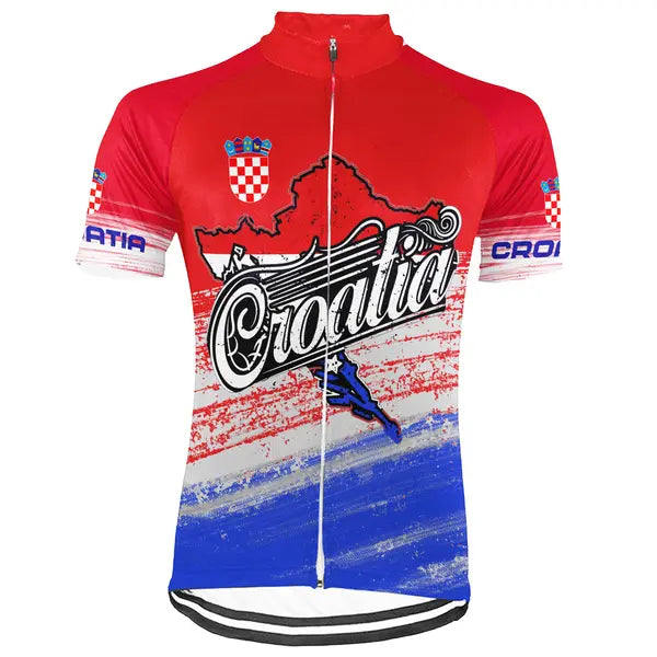 Customized Croatia Short Sleeve Cycling Jersey for Men