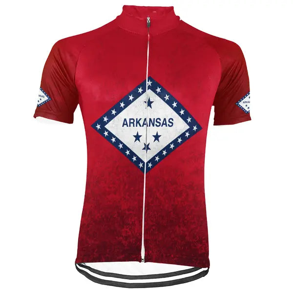 Customized Arkansas Short Sleeve Cycling Jersey for Men