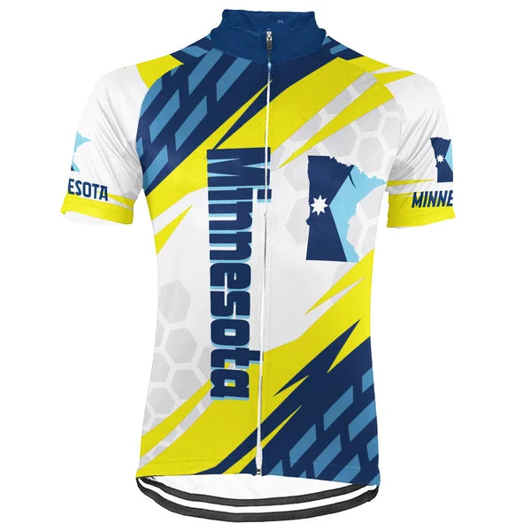 Customized Minnesota Short Sleeve Cycling Jersey for Men