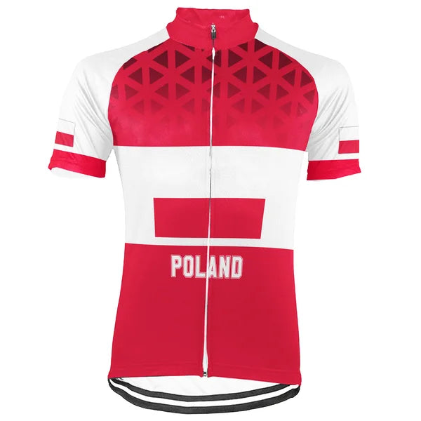 Customized Poland Short Sleeve Cycling Jersey for Men