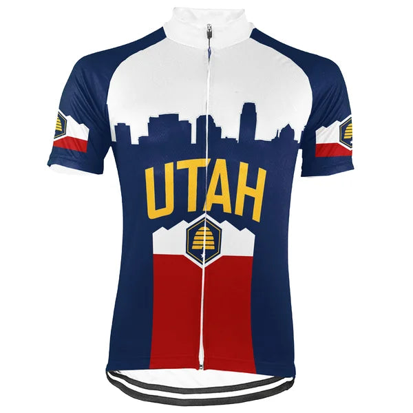 Customized Utah Short Sleeve Cycling Jersey for Men