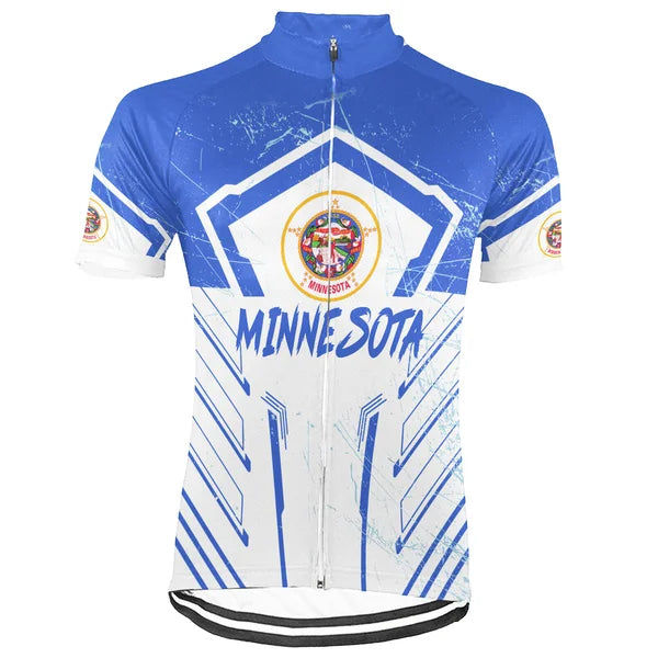 Customized Minnesota Short Sleeve Cycling Jersey for Men