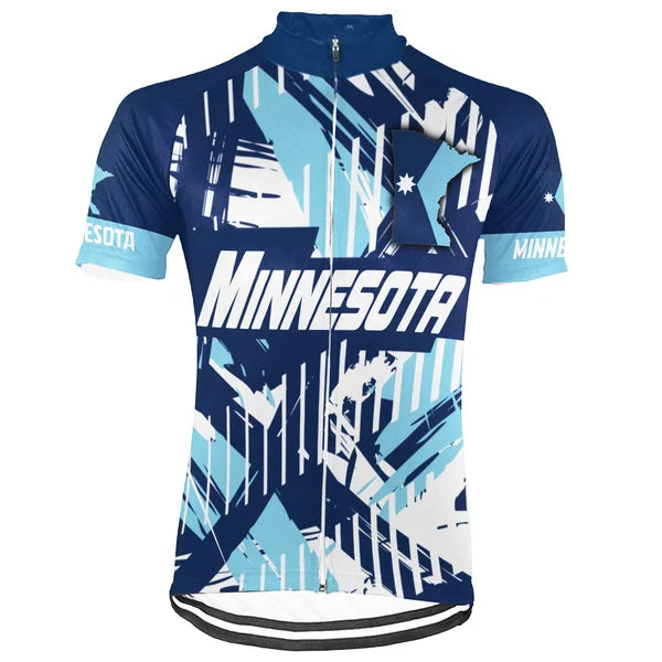 Customized Minnesota Short Sleeve Cycling Jersey for Men