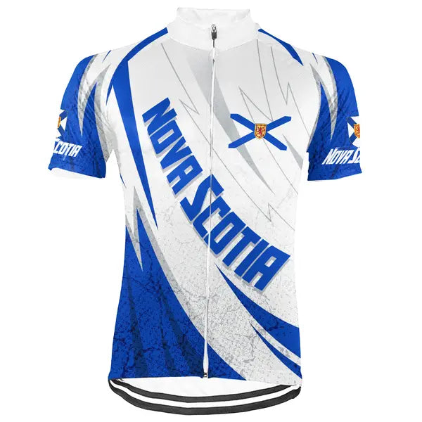 Customized Nova Scotia Short Sleeve Cycling Jersey for Men