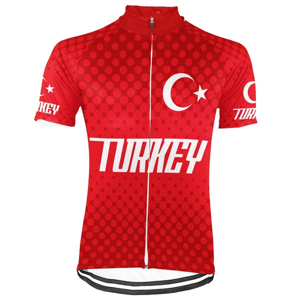 Customized Turkey  Short Sleeve Cycling Jersey for Men