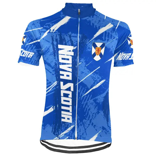 Customized Nova Scotia Short Sleeve Cycling Jersey for Men