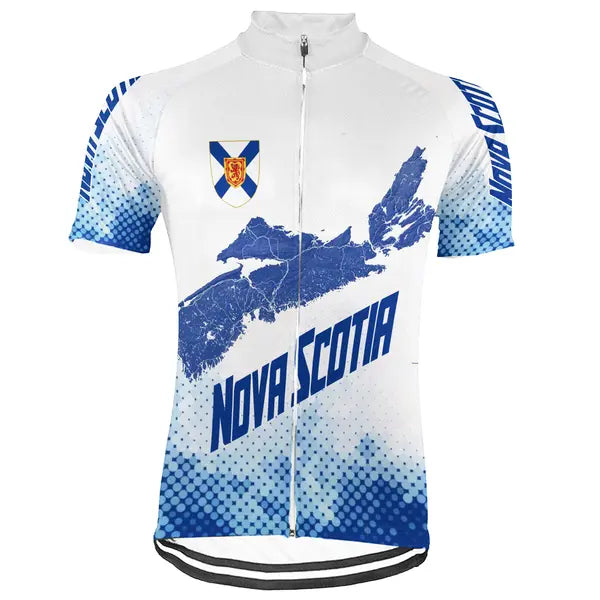 Customized Nova Scotia Short Sleeve Cycling Jersey for Men