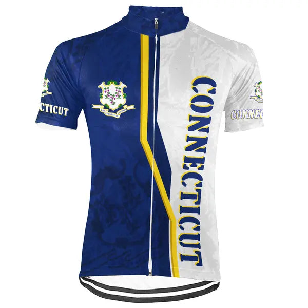 Customized Connecticut Short Sleeve Cycling Jersey for Men