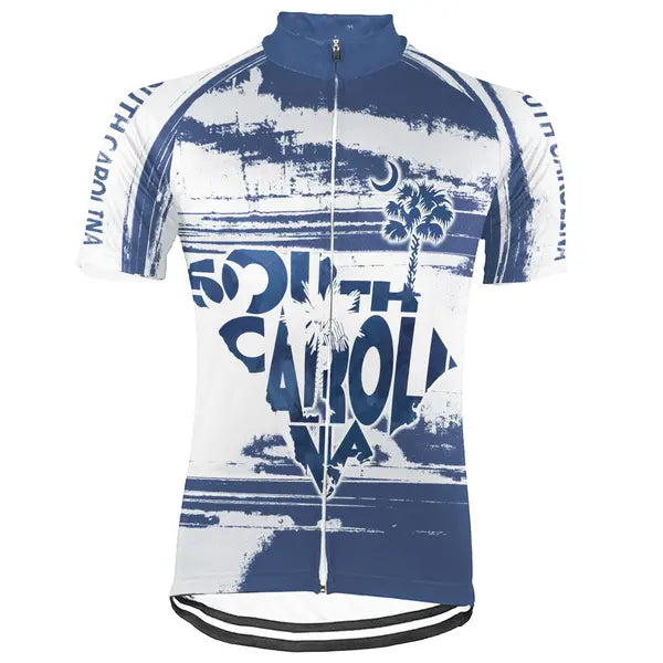 Customized South Carolina Short Sleeve Cycling Jersey for Men