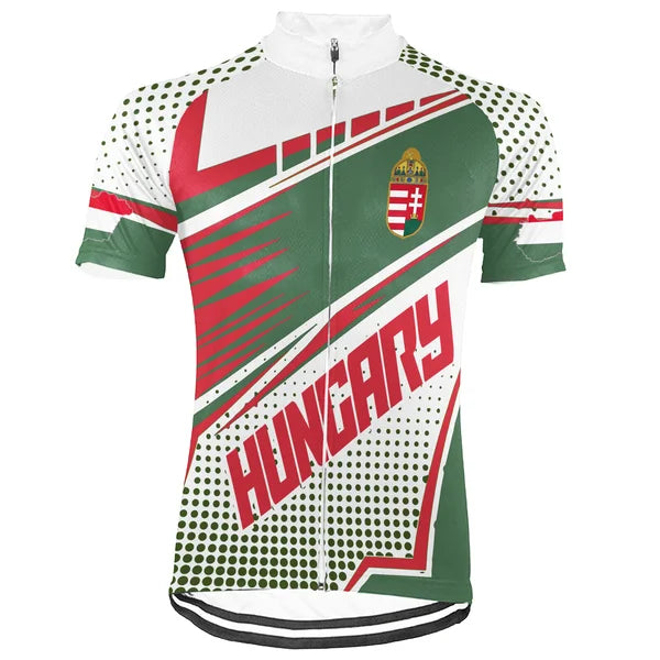 Customized Hungary Short Sleeve Cycling Jersey for Men