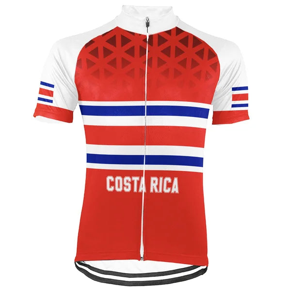 Customized Costa Rica Short Sleeve Cycling Jersey for Men