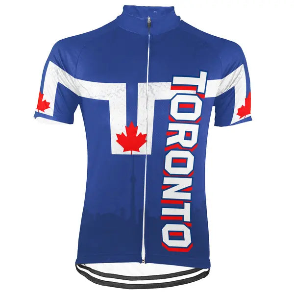 Customized Toronto Short Sleeve Cycling Jersey for Men