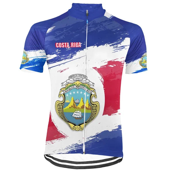 Customized Costa Rica Short Sleeve Cycling Jersey for Men