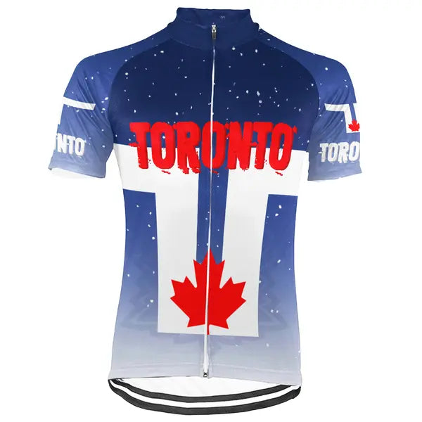 Customized Toronto Short Sleeve Cycling Jersey for Men