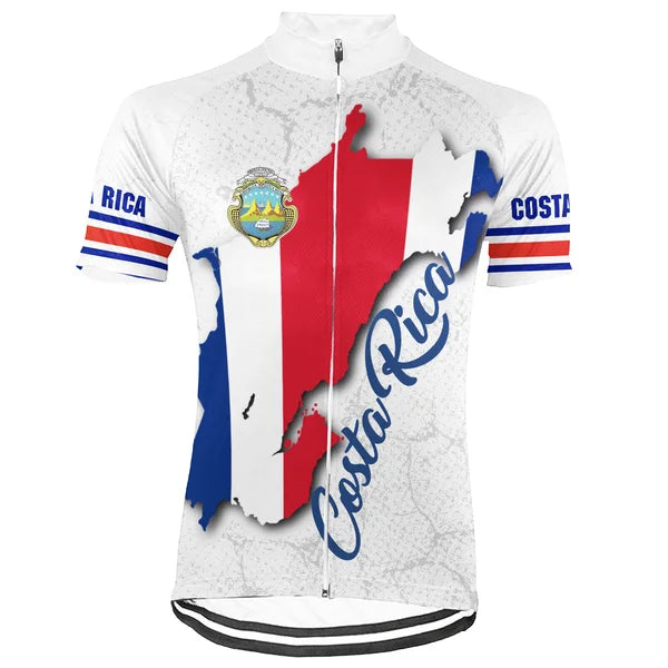 Customized Costa Rica Short Sleeve Cycling Jersey for Men