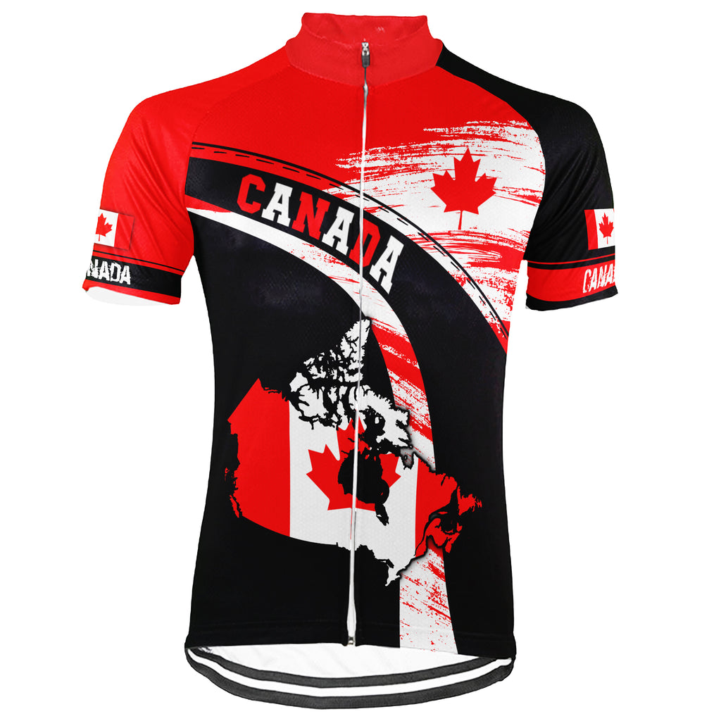 Customized Canada Short Sleeve Cycling Jersey for Men