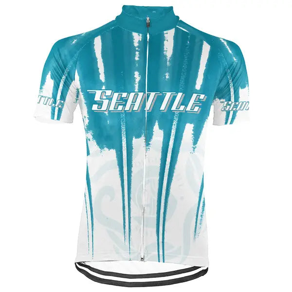 Customized Seattle Short Sleeve Cycling Jersey for Men