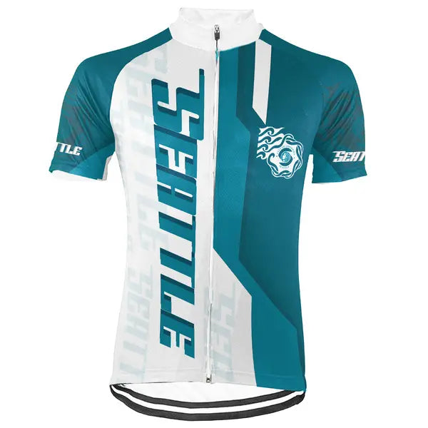 Customized Seattle Short Sleeve Cycling Jersey for Men