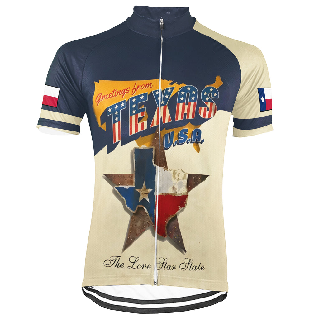 Customized Texas Short Sleeve Cycling Jersey for Men