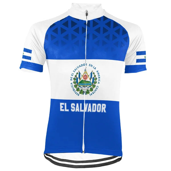 Customized El Salvador Short Sleeve Cycling Jersey for Men