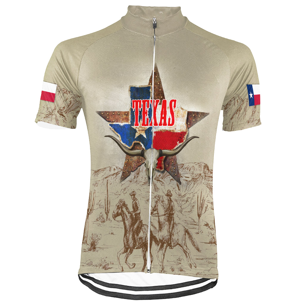 Customized Texas Short Sleeve Cycling Jersey for Men