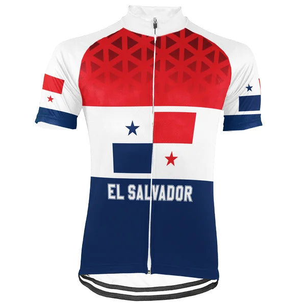 Customized El Salvador Short Sleeve Cycling Jersey for Men