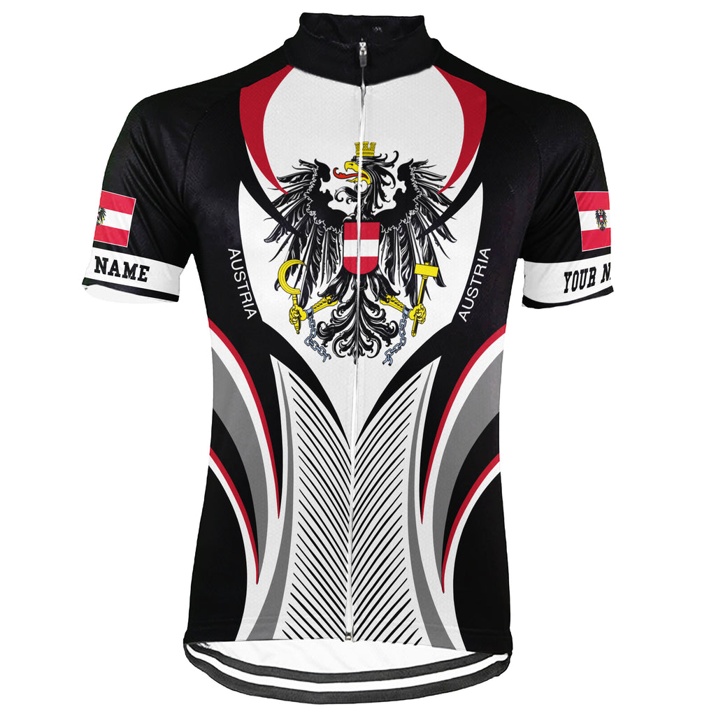 Customized Austria Short Sleeve Cycling Jersey for Men