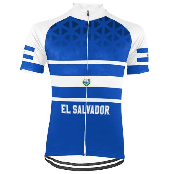 Customized El Salvador Short Sleeve Cycling Jersey for Men