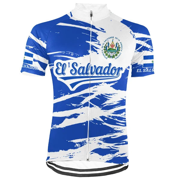 Customized El Salvador Short Sleeve Cycling Jersey for Men