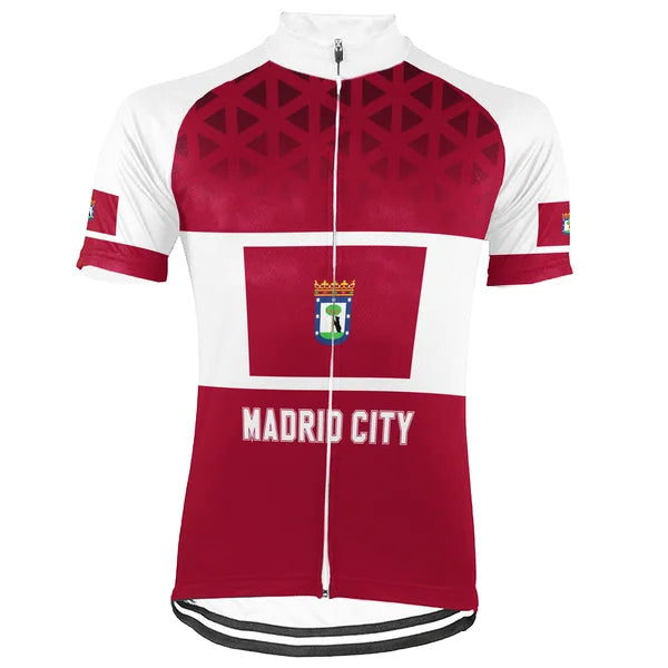 Customized Madrid Short Sleeve Cycling Jersey for Men