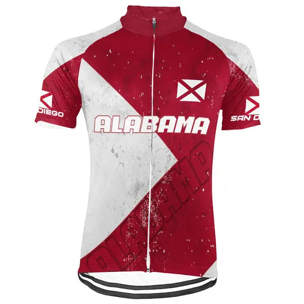 Customized Alabama  Short Sleeve Cycling Jersey for Men