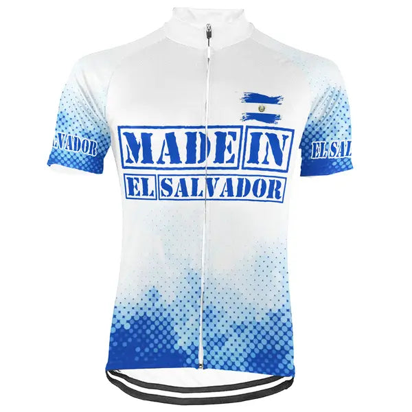 Customized El Salvador Short Sleeve Cycling Jersey for Men