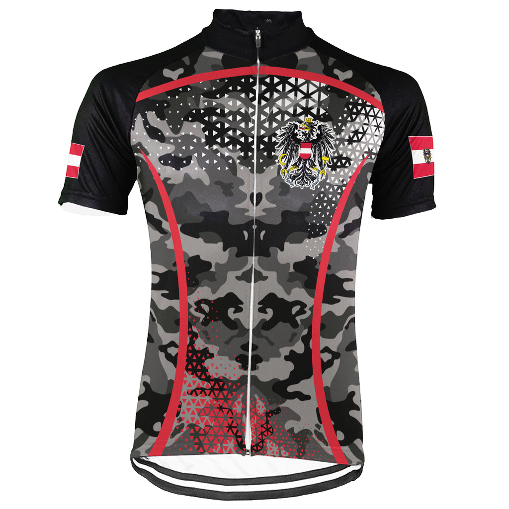 Customized Austria Short Sleeve Cycling Jersey for Men