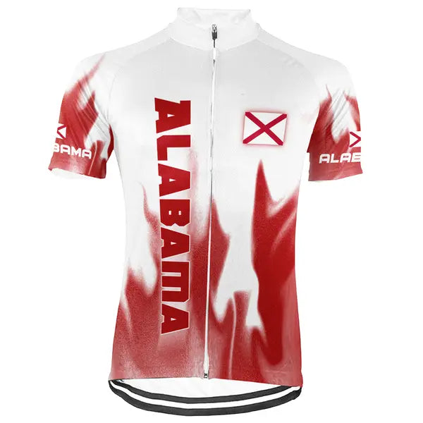 Customized Alabama  Short Sleeve Cycling Jersey for Men