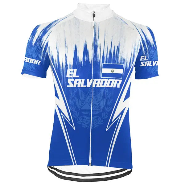 Customized El Salvador Short Sleeve Cycling Jersey for Men