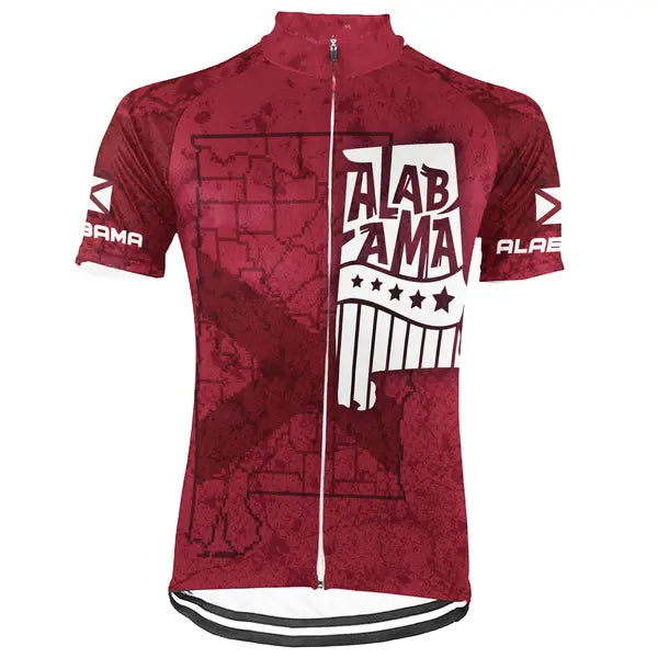 Customized Alabama  Short Sleeve Cycling Jersey for Men