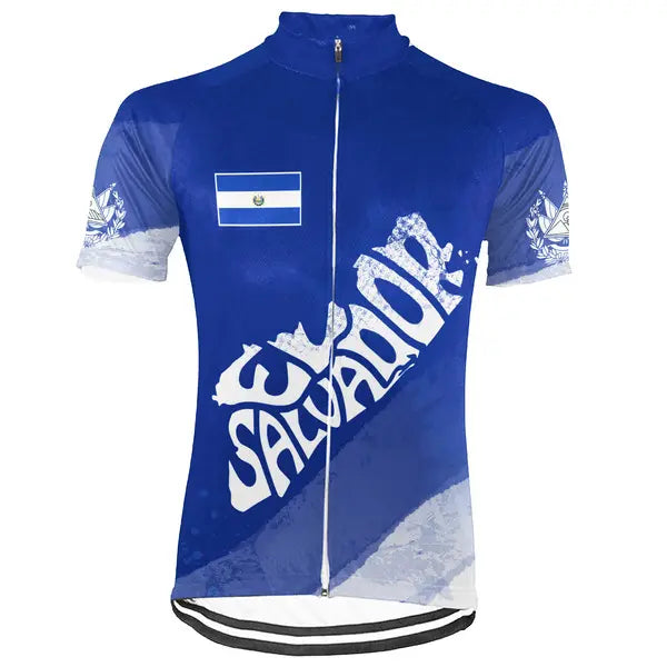 Customized El Salvador Short Sleeve Cycling Jersey for Men